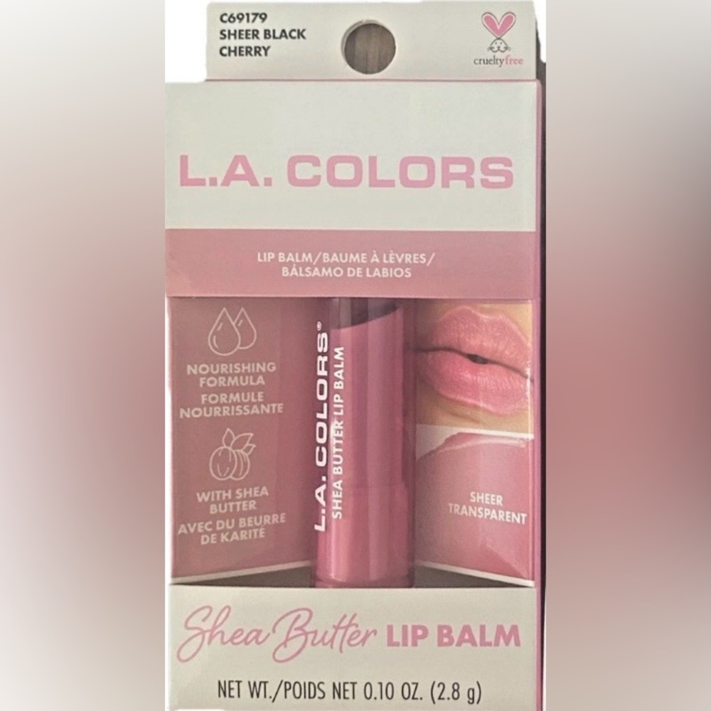 5/$10  L.A. Colors Shea Butter Lip Balm *SHEER BLACK CHERRY*